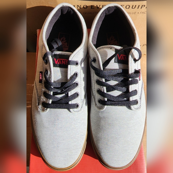 Van's "Atwood Retro", Size 12, Grey/Gum Sneakers - Picture 2 of 9